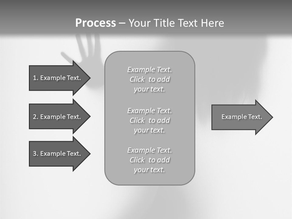 Shadow Hair Hand PowerPoint Template