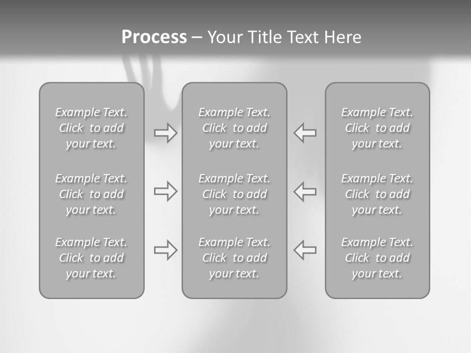 Shadow Hair Hand PowerPoint Template