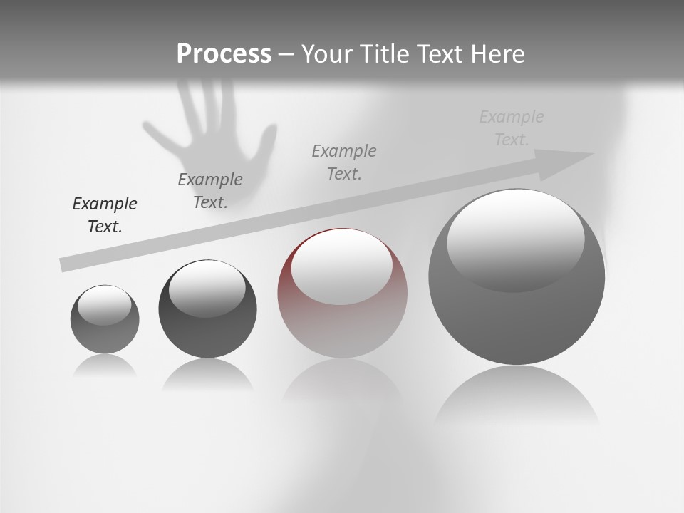 Shadow Hair Hand PowerPoint Template