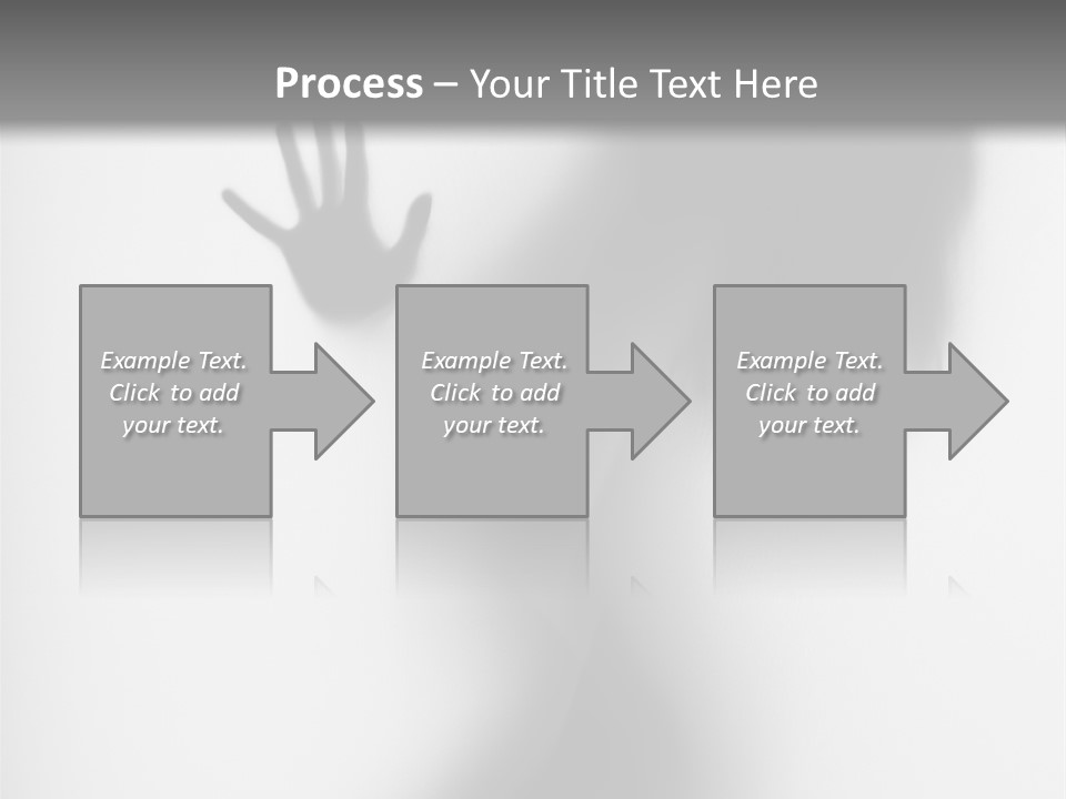Shadow Hair Hand PowerPoint Template