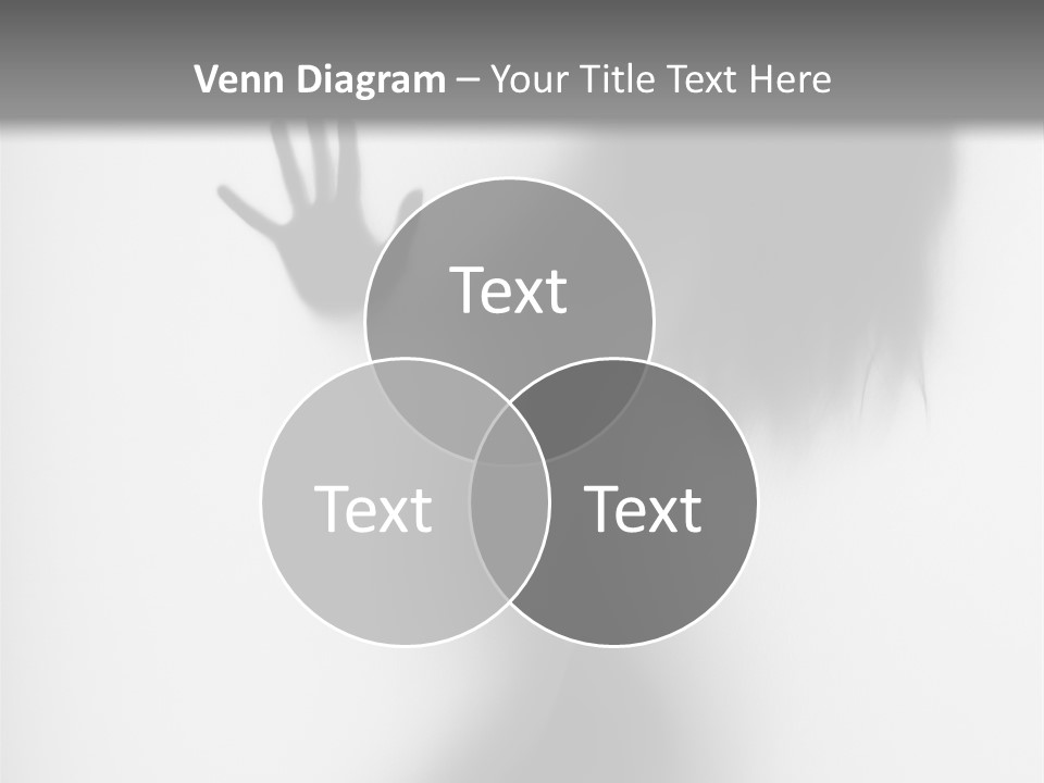 Shadow Hair Hand PowerPoint Template