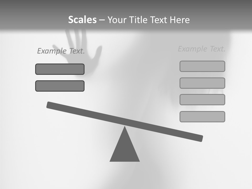 Shadow Hair Hand PowerPoint Template