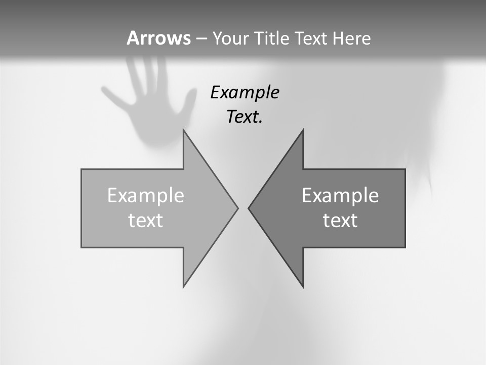 Shadow Hair Hand PowerPoint Template