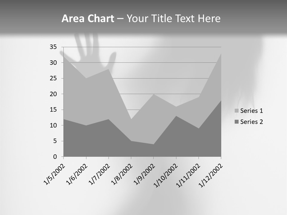 Shadow Hair Hand PowerPoint Template