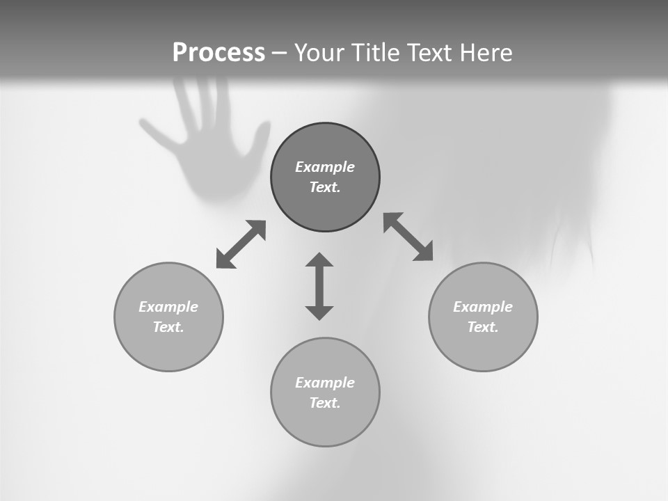 Shadow Hair Hand PowerPoint Template