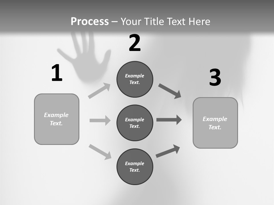 Shadow Hair Hand PowerPoint Template