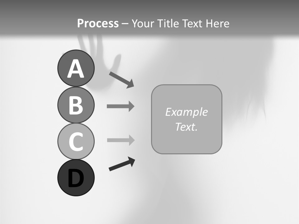 Shadow Hair Hand PowerPoint Template