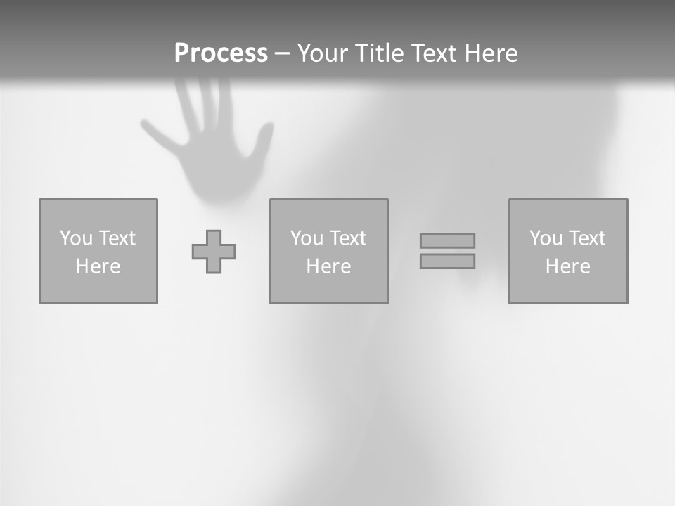 Shadow Hair Hand PowerPoint Template