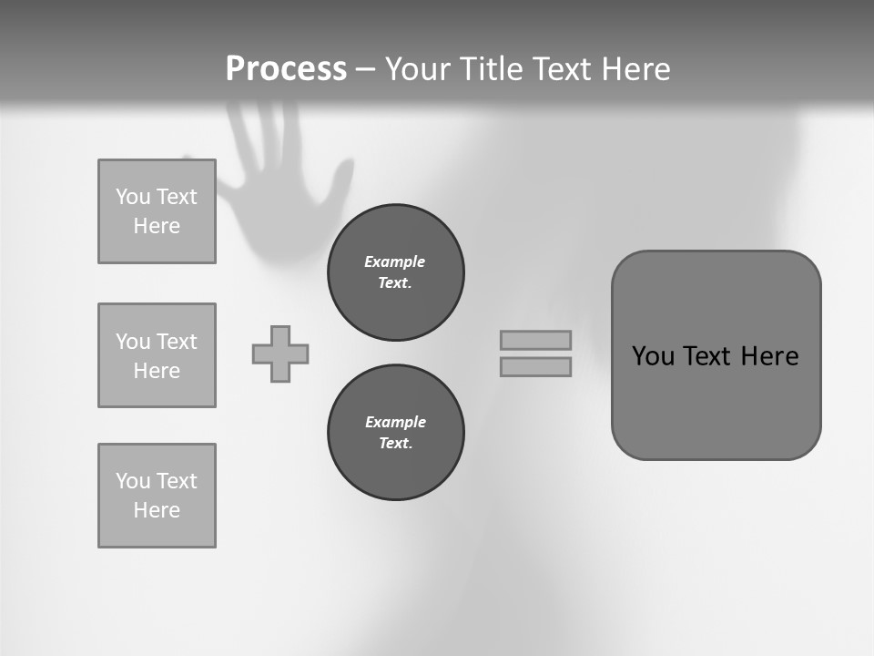 Shadow Hair Hand PowerPoint Template
