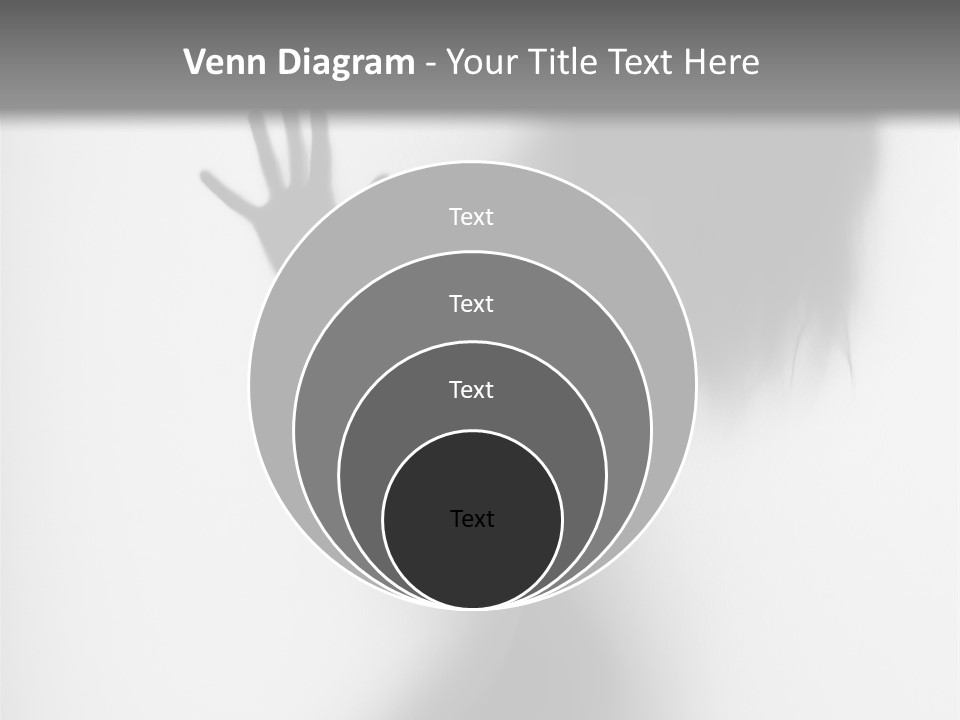 Shadow Hair Hand PowerPoint Template