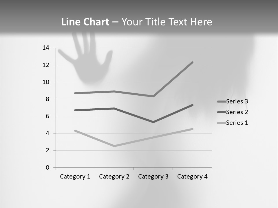 Shadow Hair Hand PowerPoint Template