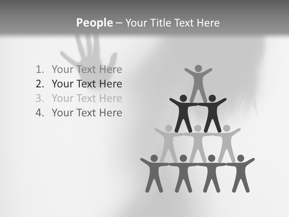 Shadow Hair Hand PowerPoint Template