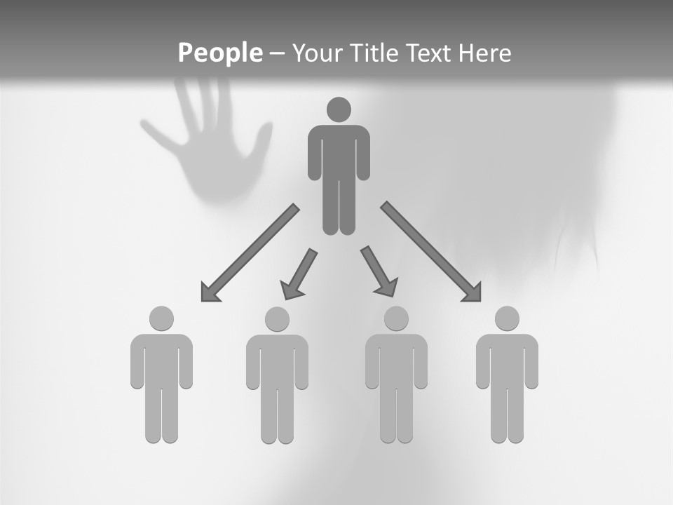 Shadow Hair Hand PowerPoint Template