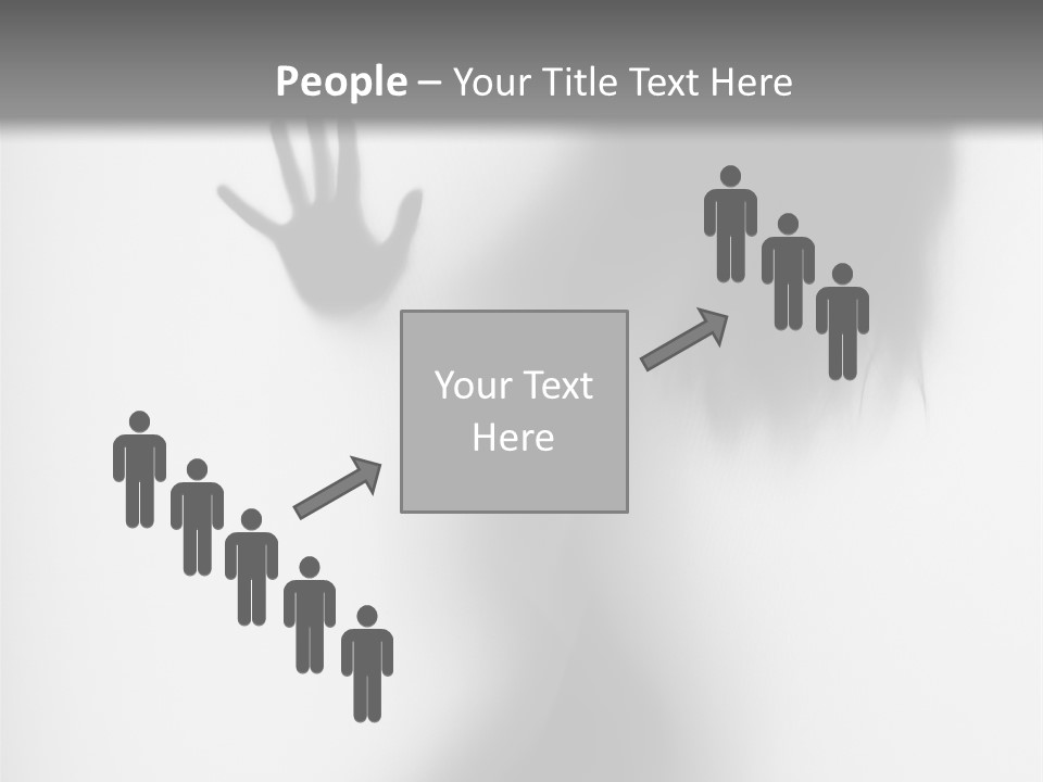 Shadow Hair Hand PowerPoint Template