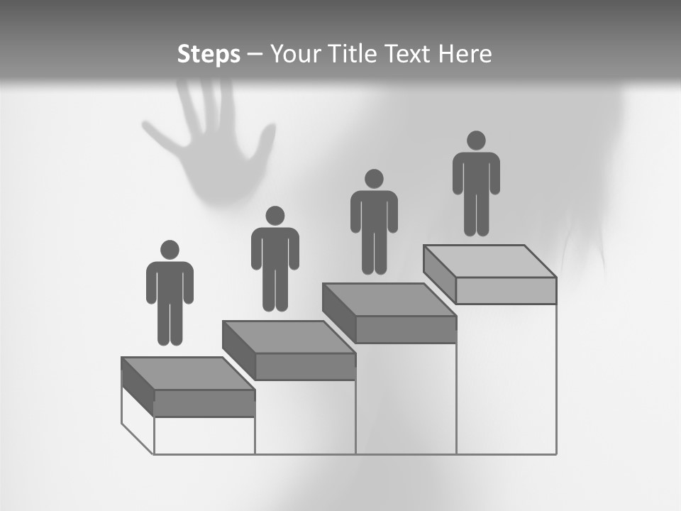 Shadow Hair Hand PowerPoint Template