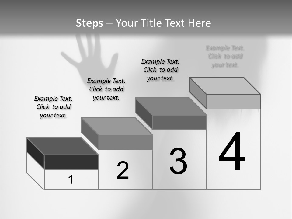 Shadow Hair Hand PowerPoint Template