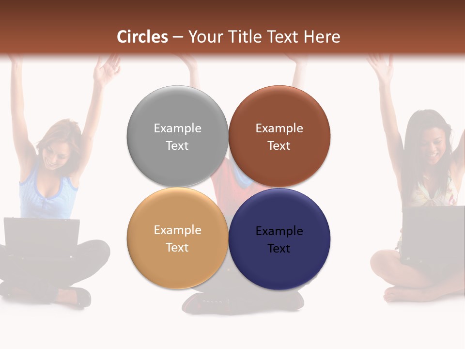 Portrait Young Bandage PowerPoint Template