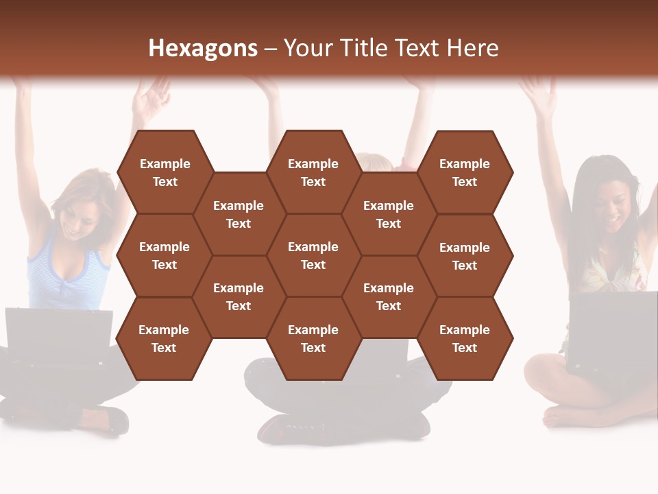 Portrait Young Bandage PowerPoint Template