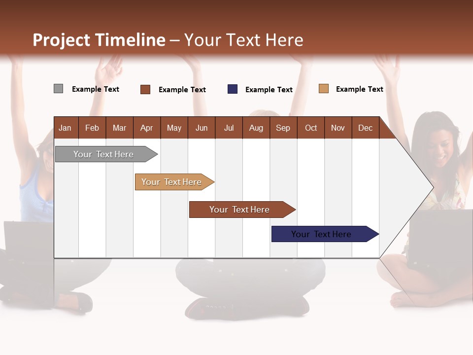 Portrait Young Bandage PowerPoint Template