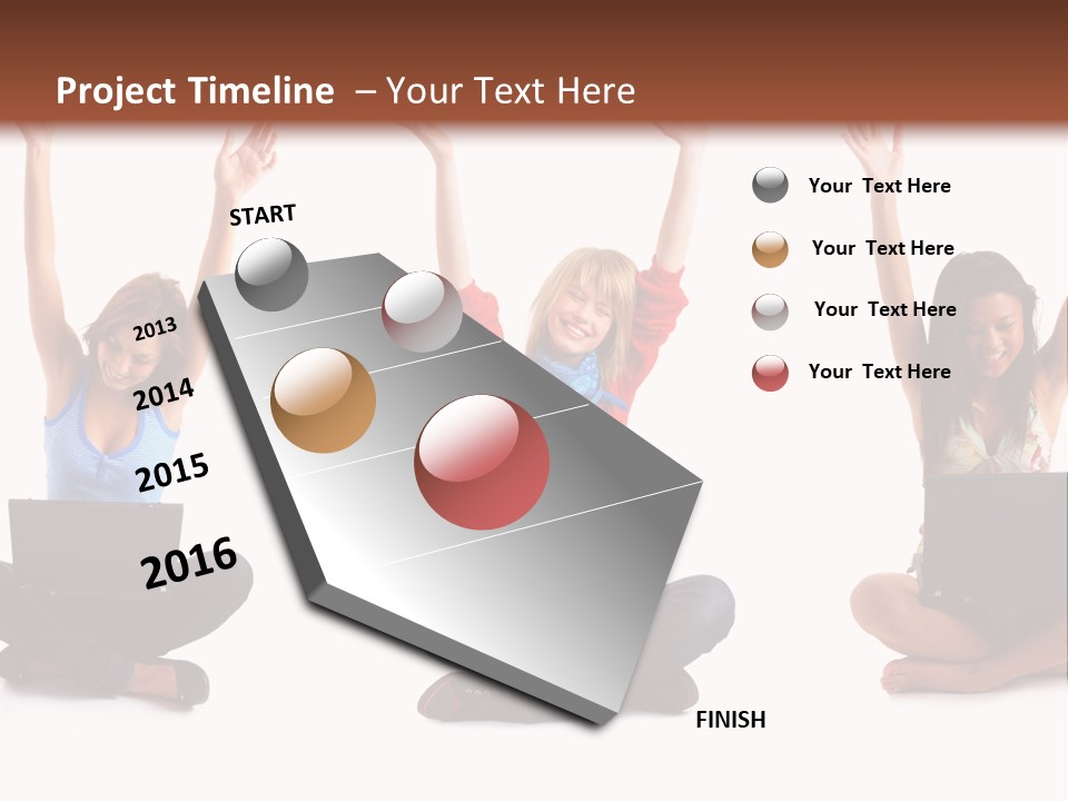 Portrait Young Bandage PowerPoint Template