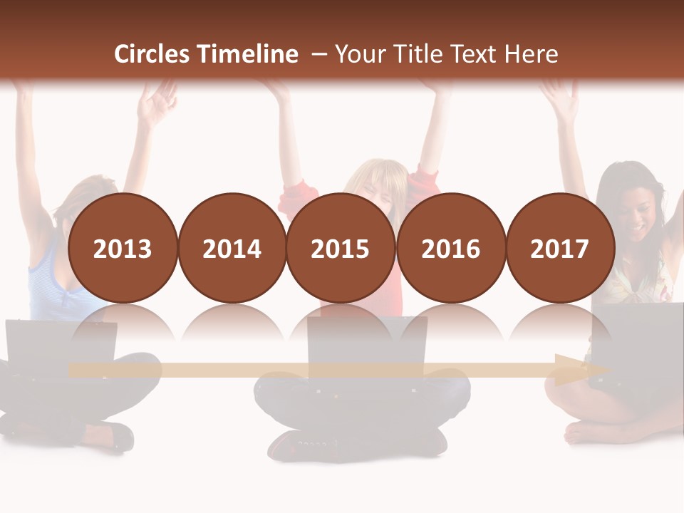 Portrait Young Bandage PowerPoint Template