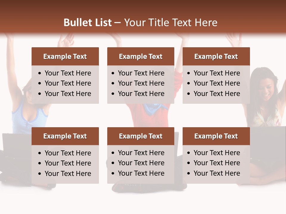 Portrait Young Bandage PowerPoint Template