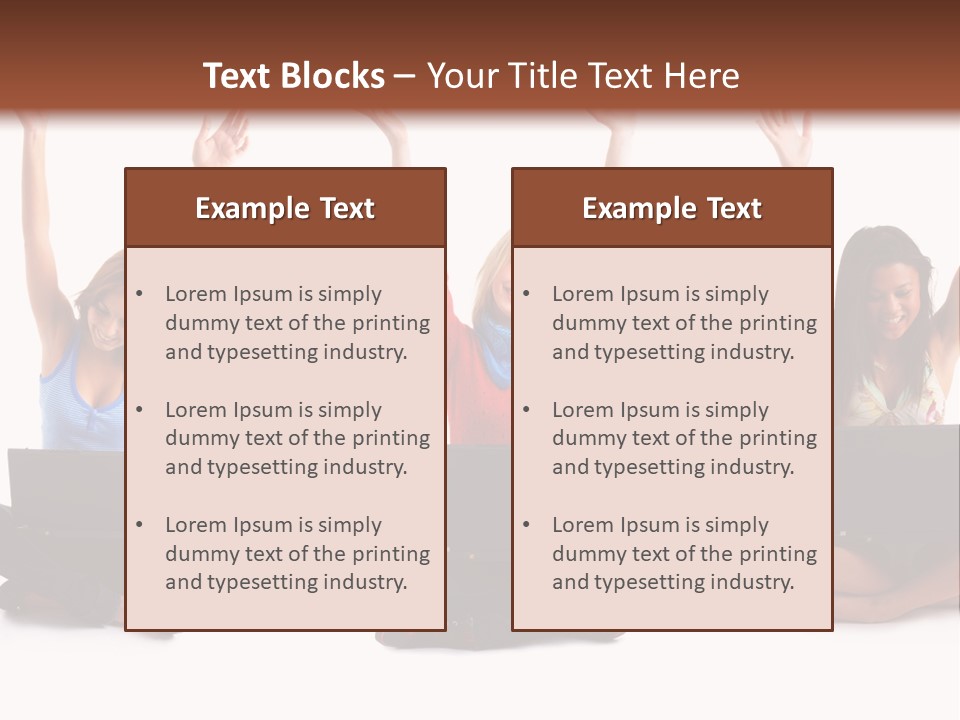 Portrait Young Bandage PowerPoint Template