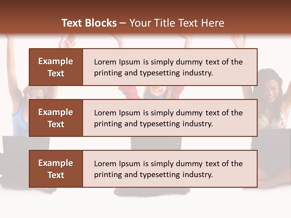 Portrait Young Bandage PowerPoint Template
