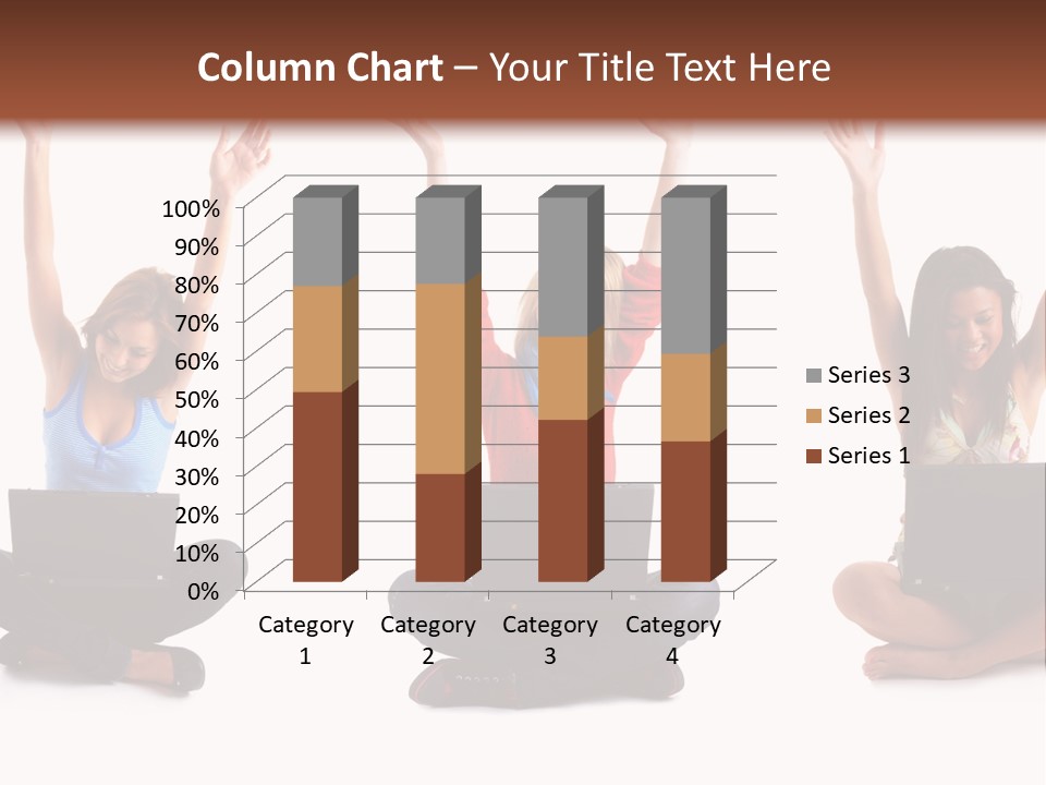 Portrait Young Bandage PowerPoint Template