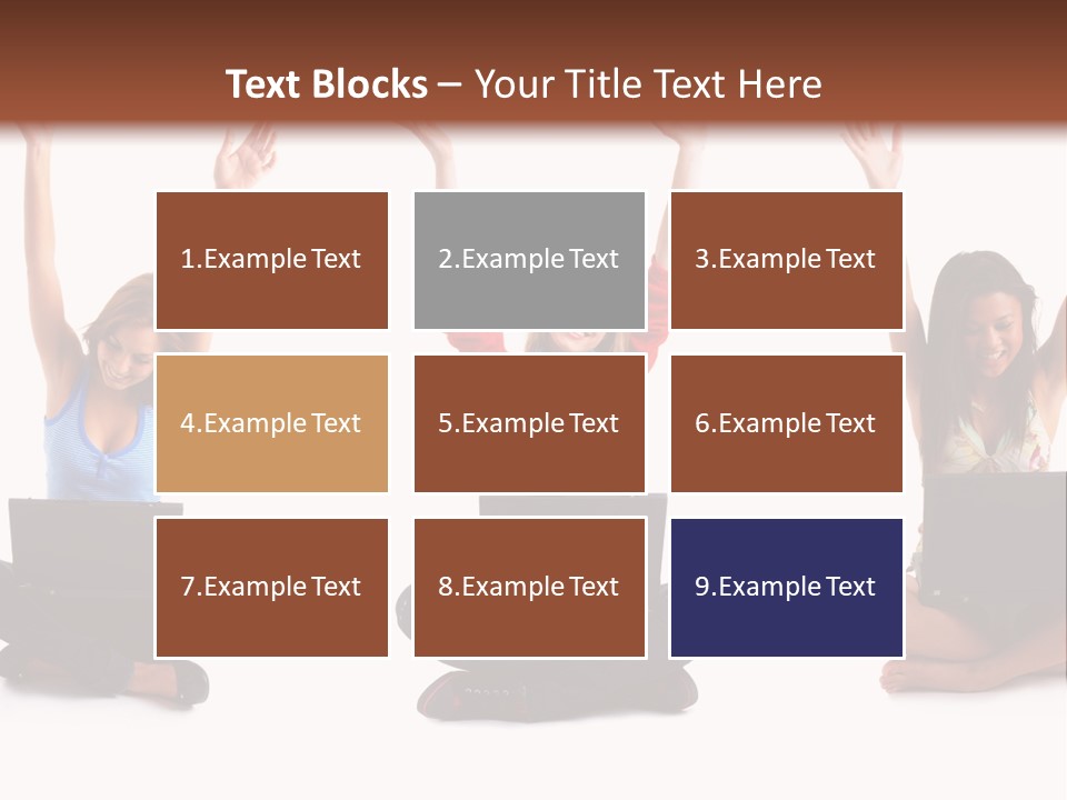 Portrait Young Bandage PowerPoint Template