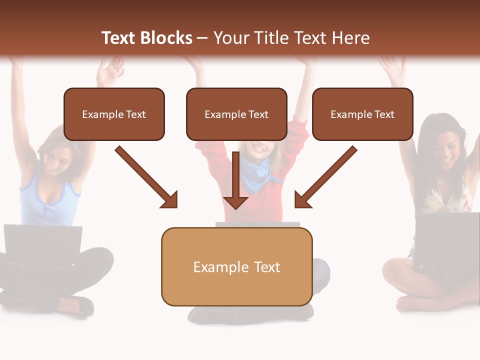 Portrait Young Bandage PowerPoint Template