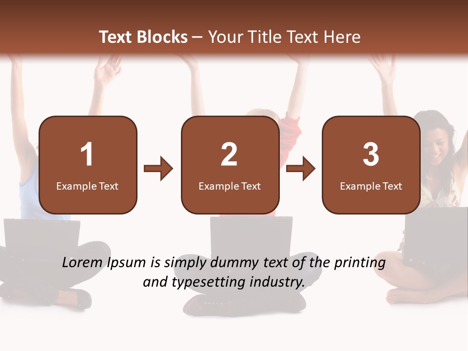 Portrait Young Bandage PowerPoint Template