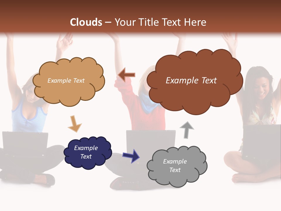 Portrait Young Bandage PowerPoint Template