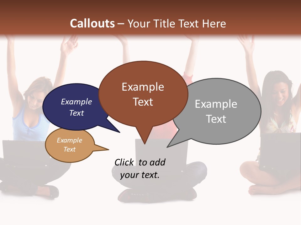 Portrait Young Bandage PowerPoint Template