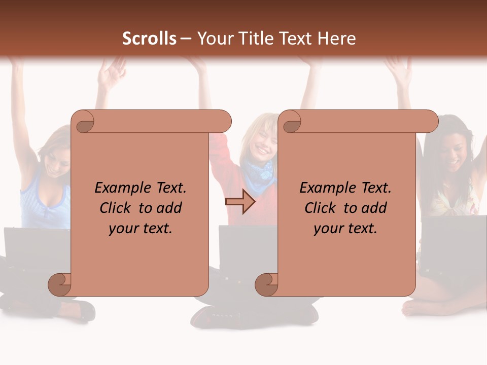 Portrait Young Bandage PowerPoint Template