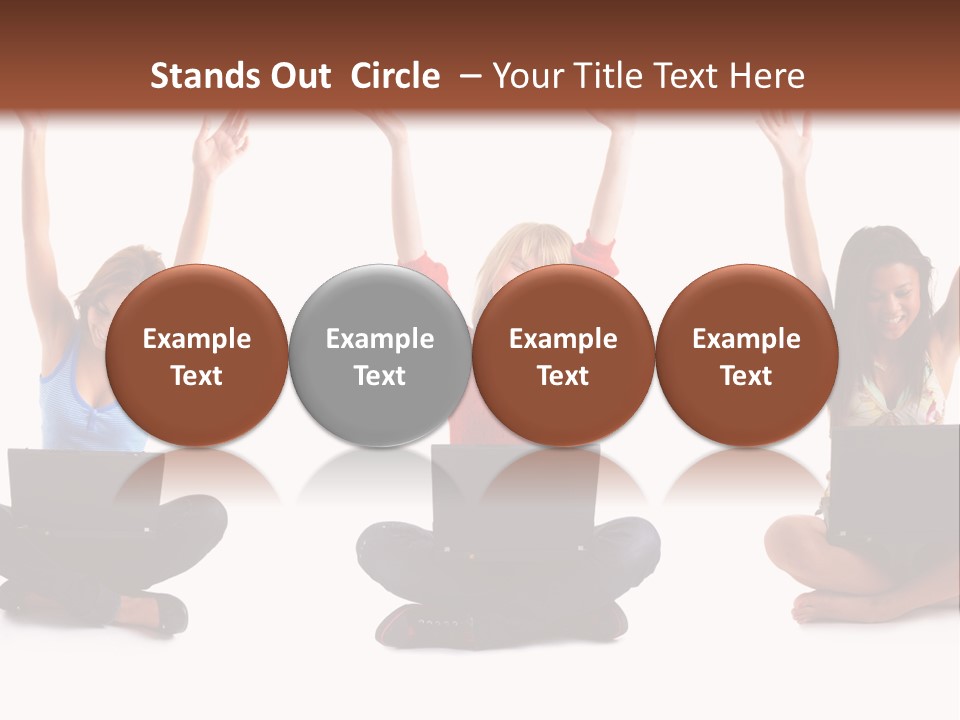 Portrait Young Bandage PowerPoint Template