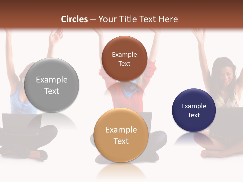 Portrait Young Bandage PowerPoint Template