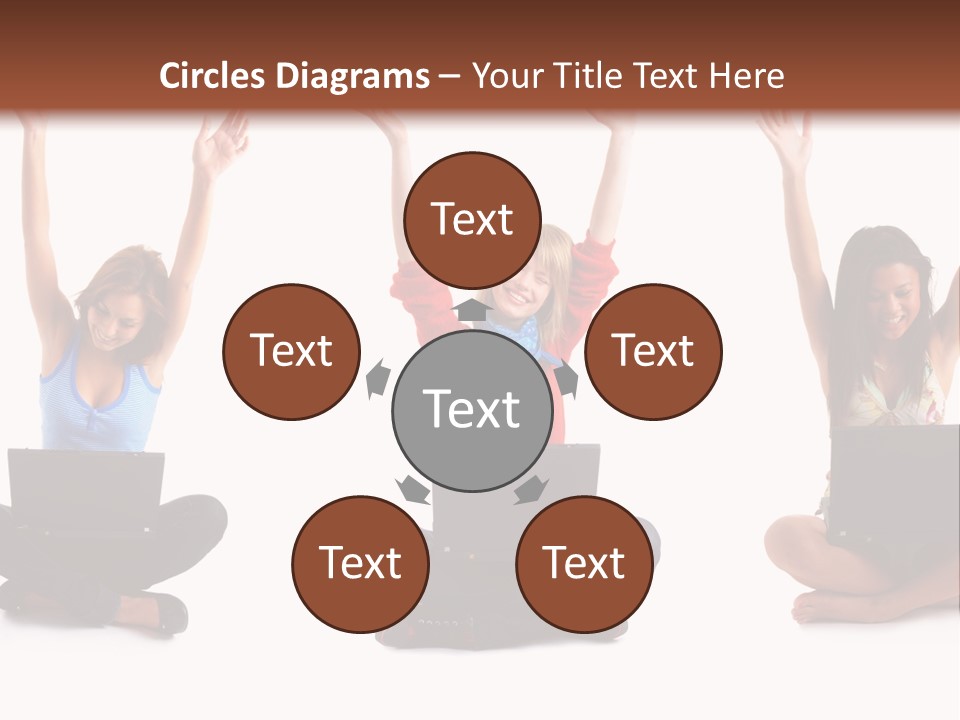 Portrait Young Bandage PowerPoint Template