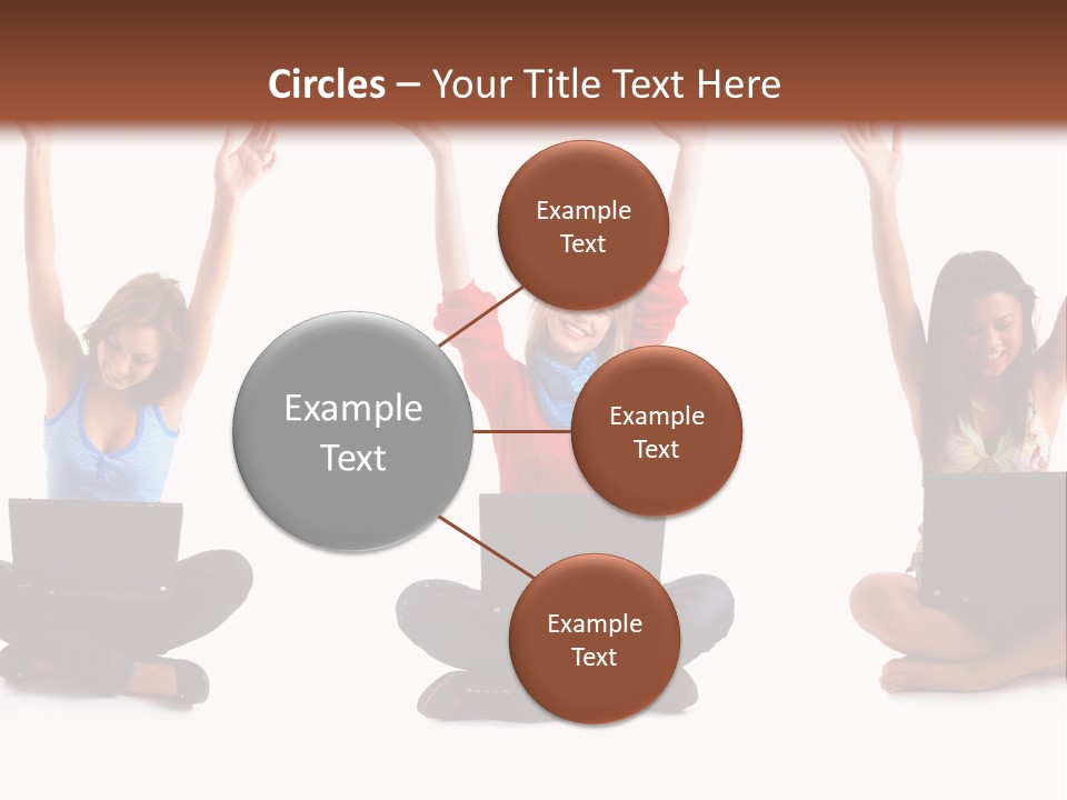 Portrait Young Bandage PowerPoint Template