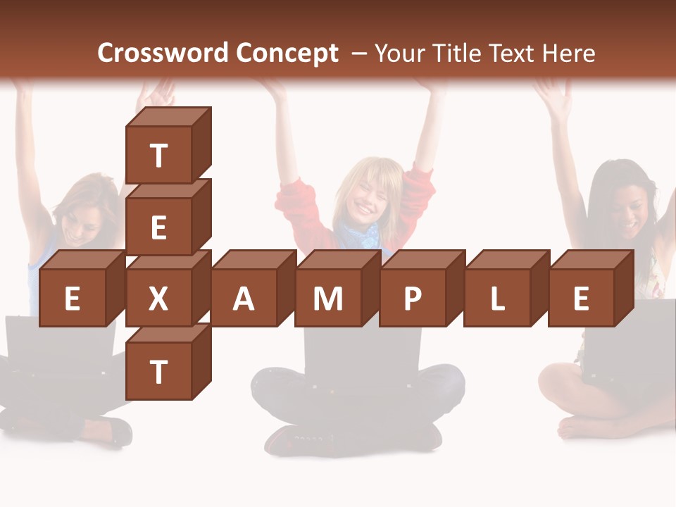 Portrait Young Bandage PowerPoint Template