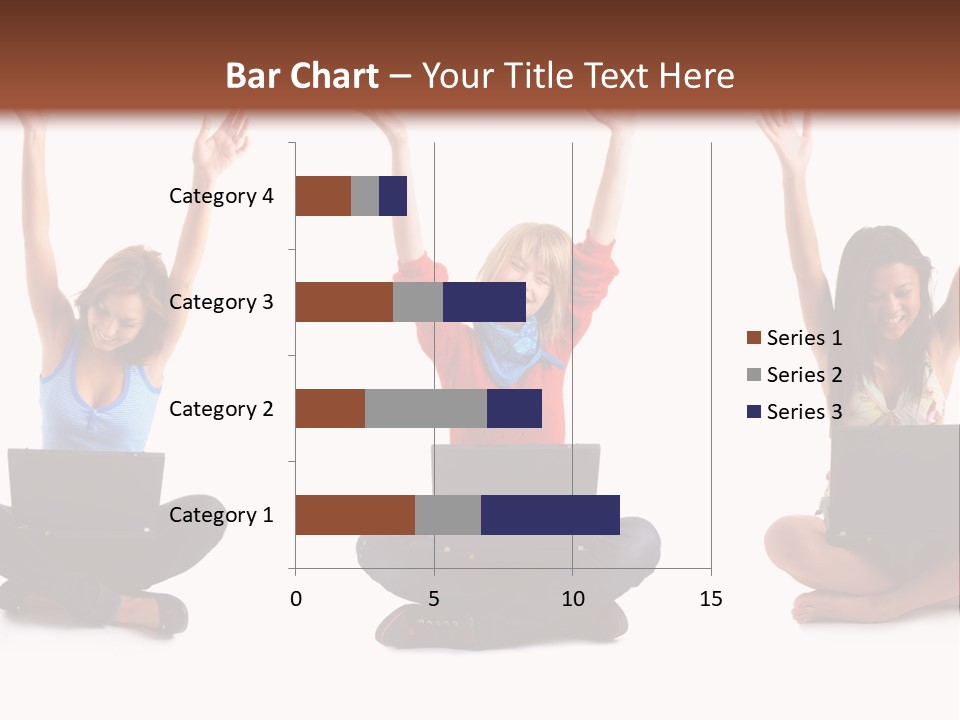 Portrait Young Bandage PowerPoint Template
