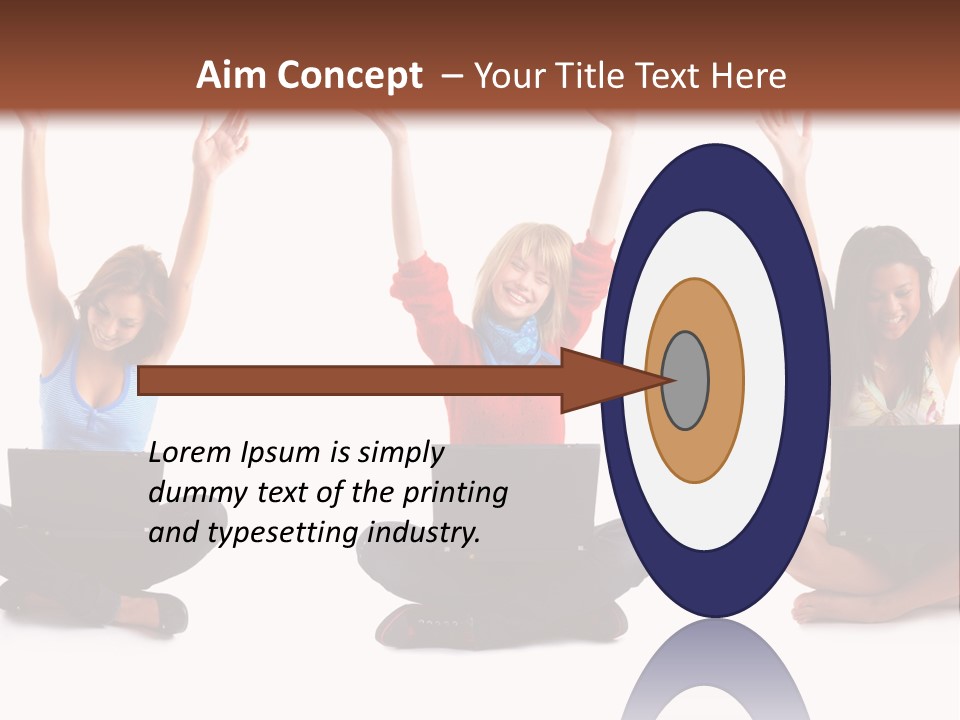 Portrait Young Bandage PowerPoint Template