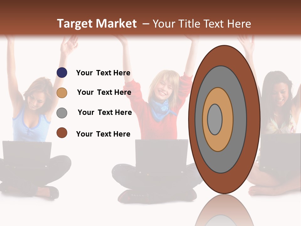 Portrait Young Bandage PowerPoint Template