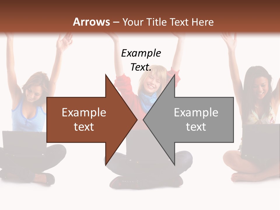 Portrait Young Bandage PowerPoint Template