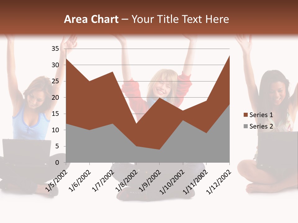 Portrait Young Bandage PowerPoint Template