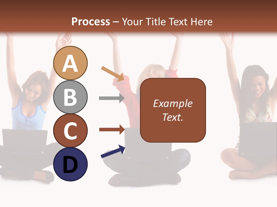 Portrait Young Bandage PowerPoint Template