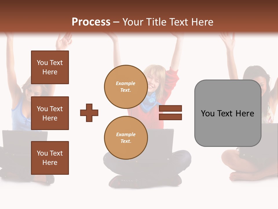 Portrait Young Bandage PowerPoint Template
