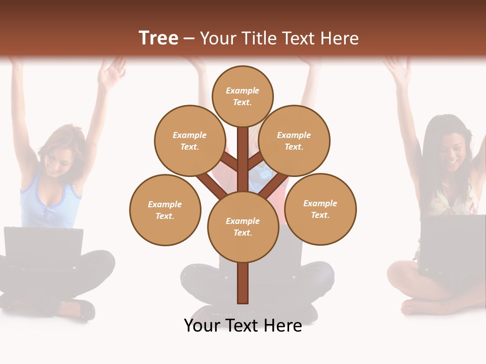 Portrait Young Bandage PowerPoint Template