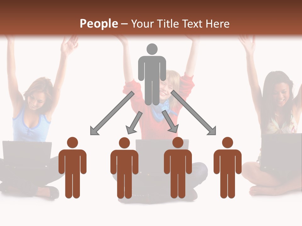 Portrait Young Bandage PowerPoint Template