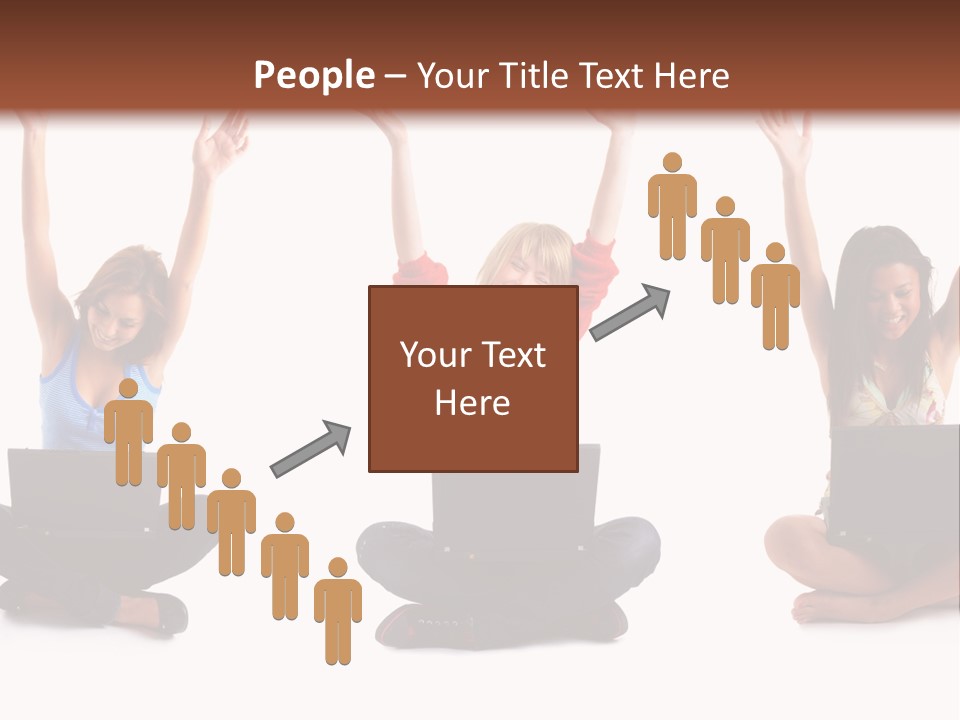 Portrait Young Bandage PowerPoint Template